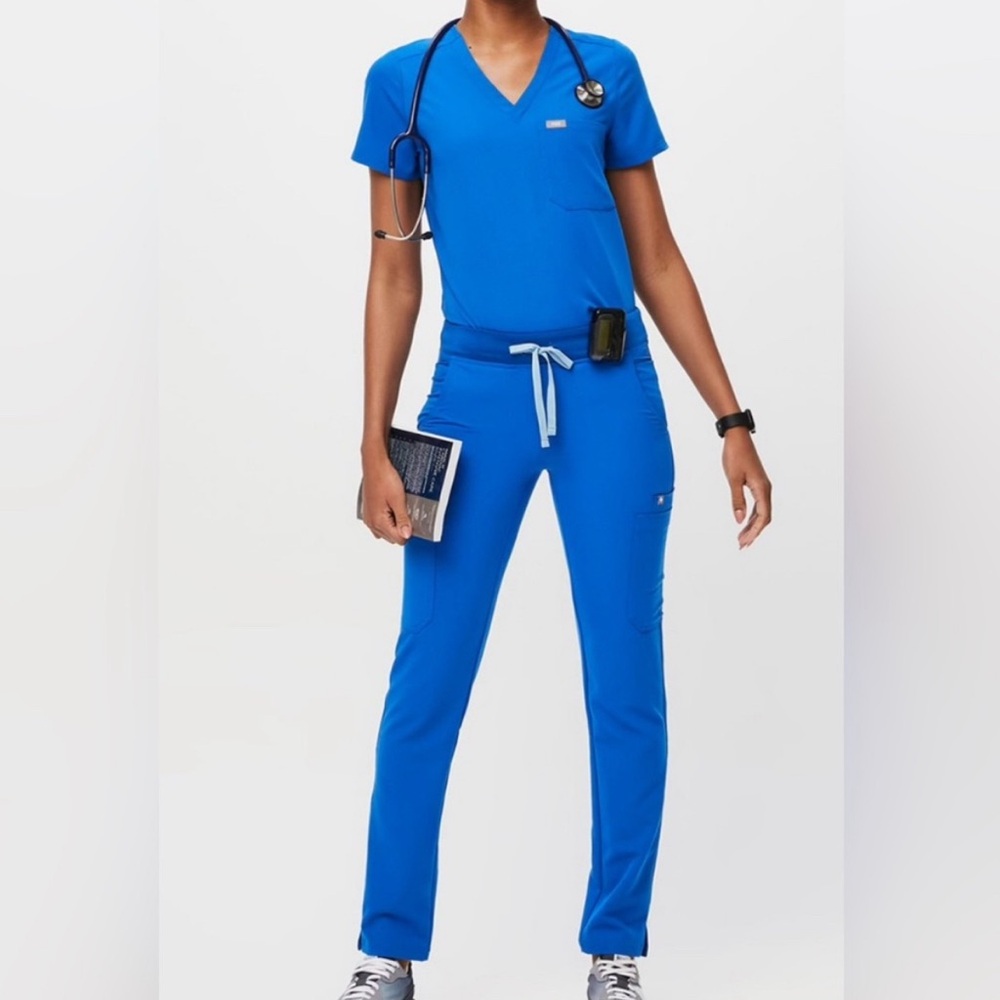 FIGS Royal Blue Yola Scrub Set
